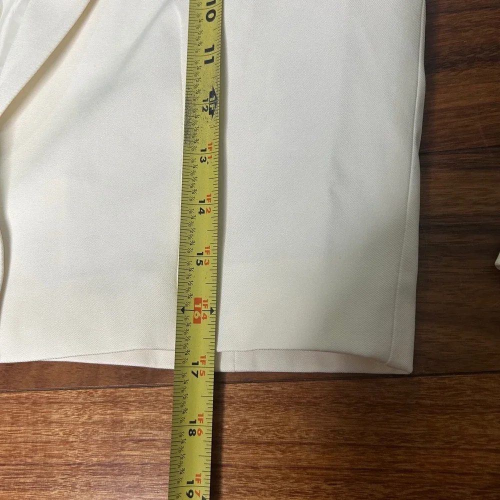 Amisu‎ Cropped Blazer White Size 6 US / 38 EU Single Button Career - Picture 4 of 7